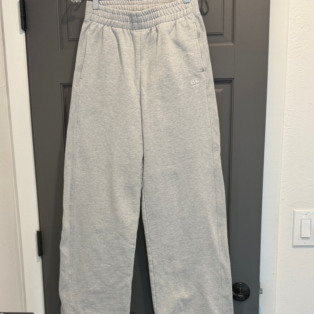 P.E Nation Gray Wide Leg Pants